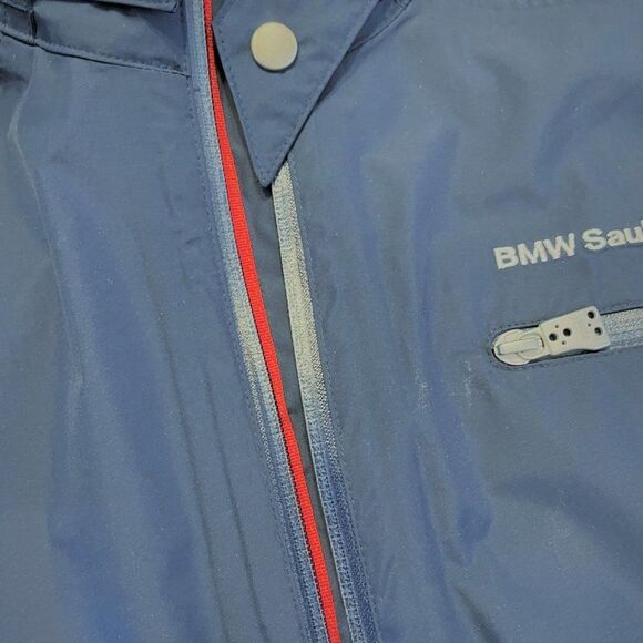 Vintage Rare PUMA × BMW Sauber F1 Team Navy Windbreaker Jacket - S - Picture 8 of 16